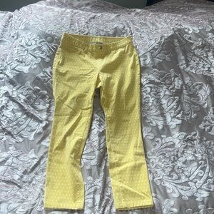 Cute summery yellow with white detailing pants